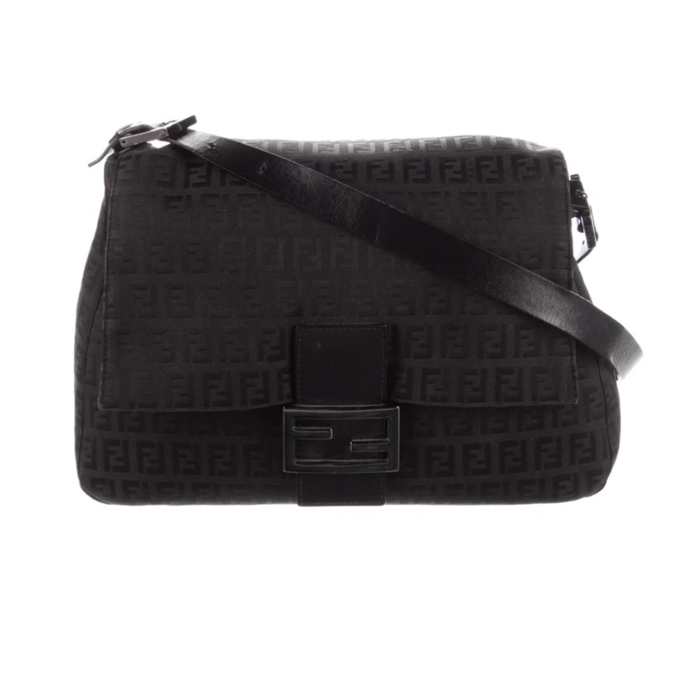 Authentic Fendi Zucchino Mama Forever Baguette